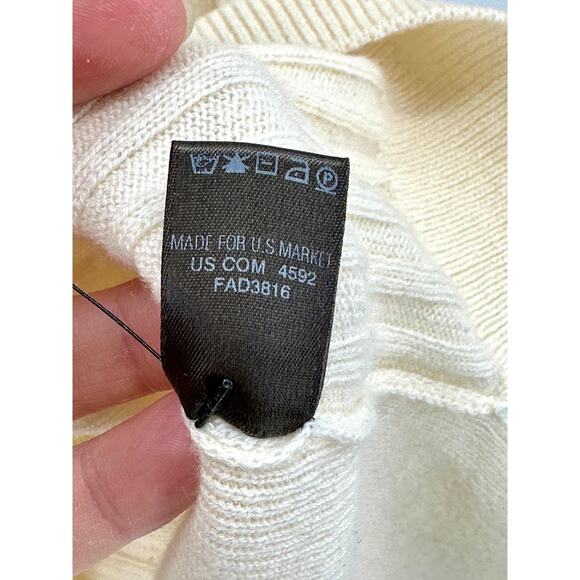 Loro Piana Women's Cashmere Button Down Patch‎ Pocket Preppy Sweater Vest - Picture 9 of 10